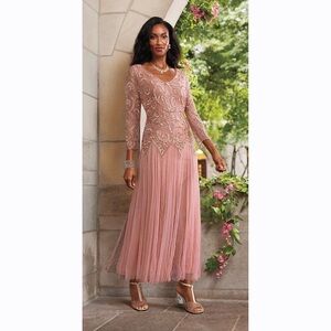 NWT Midnight Velvet Trudie Beaded Gown size 16W